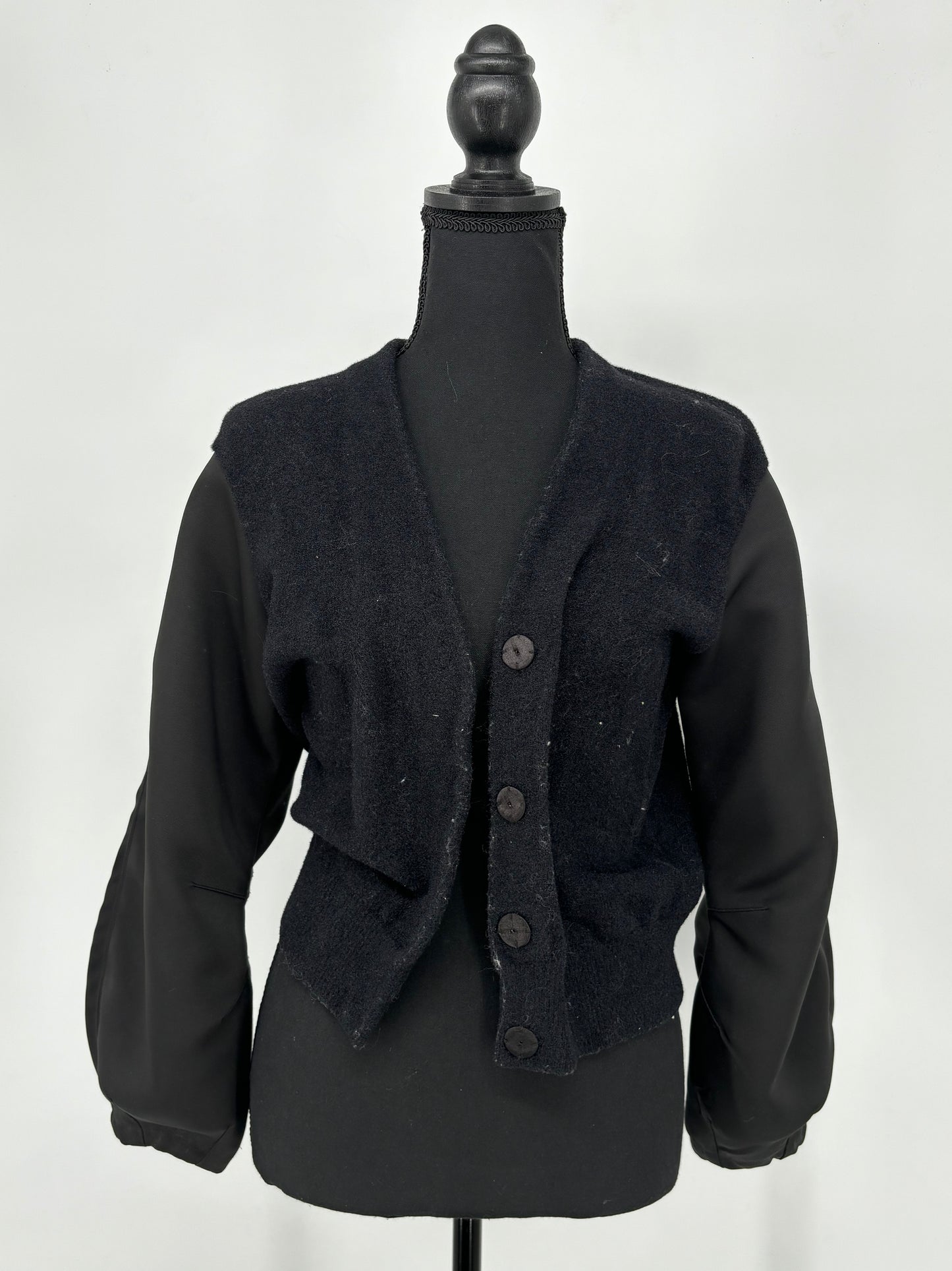 Women’s Cropped Fitted Patchwork Jacket – Estimated Size S