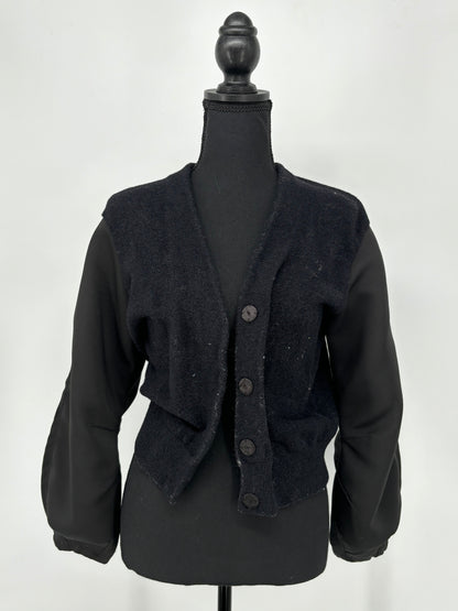 Women’s Cropped Fitted Patchwork Jacket – Estimated Size S