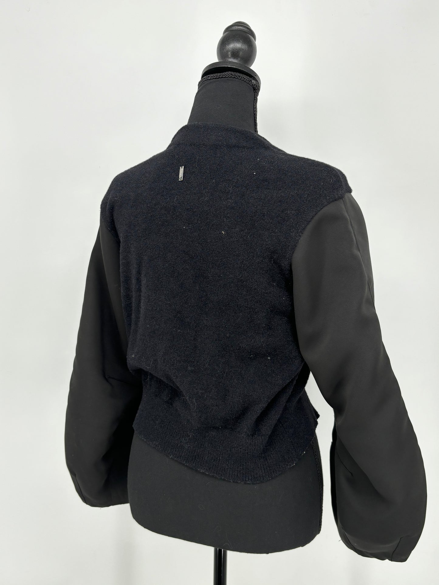 Women’s Cropped Fitted Patchwork Jacket – Estimated Size S