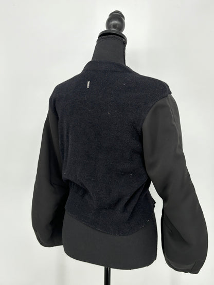 Women’s Cropped Fitted Patchwork Jacket – Estimated Size S