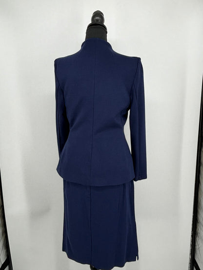 Marycrafts Women’s Navy Blue Office Suit Set (Blazer & Pencil Skirt)