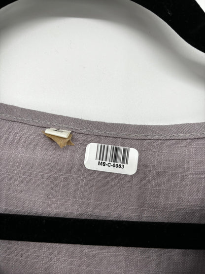 Men’s Brown Loose Fit Long Sleeve T-Shirt – Size L