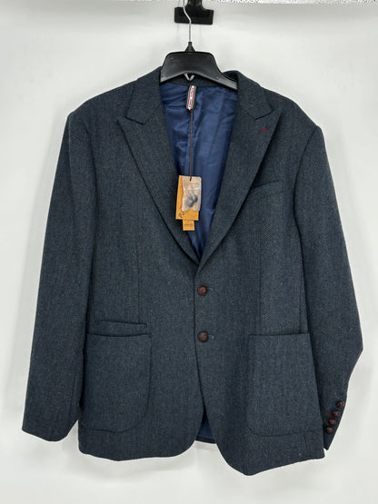 PJPAUL JONES Men’s Navy Blue Blazer – Relaxed Fit, Size XL