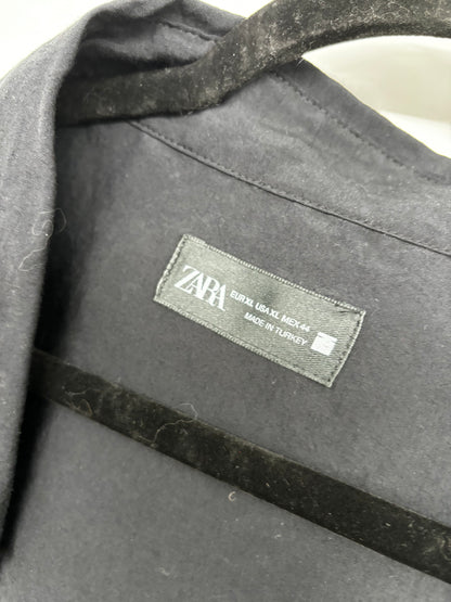 ZARA Men’s Black Relaxed Fit Shirt – Size XL