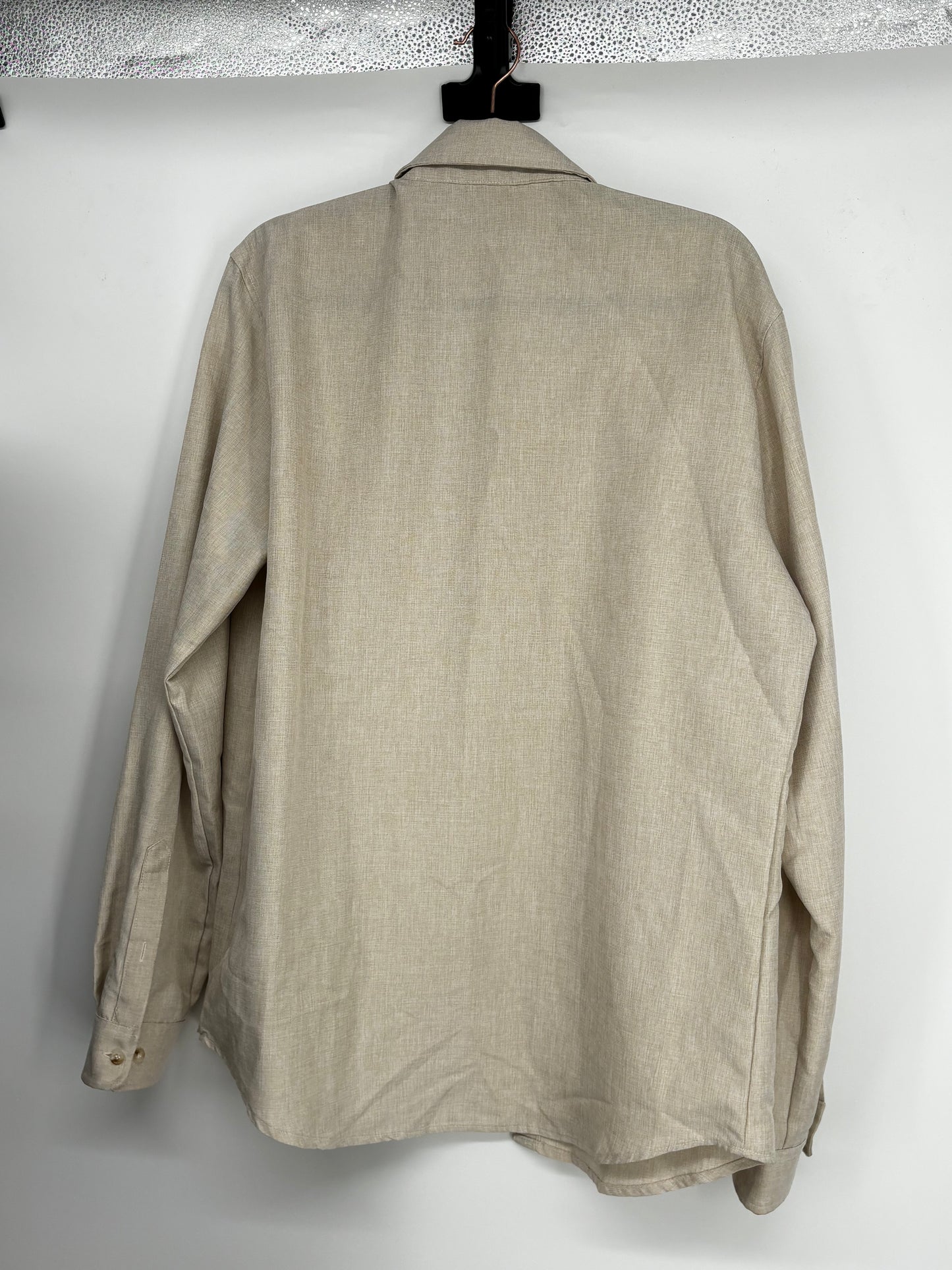 MANFINITY Men’s Light Brown Utility Shirt Jacket – Size L