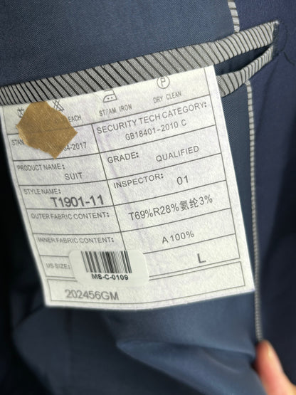 Men’s Blue Suit Set (Blazer & Pants) – Size L
