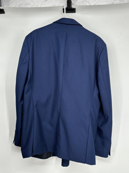WANGYUE Men’s Blue Suit Set (Blazer & Pants) – Size XL