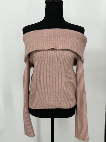 H&M Women’s Pink Open-Back Sweater – Size S