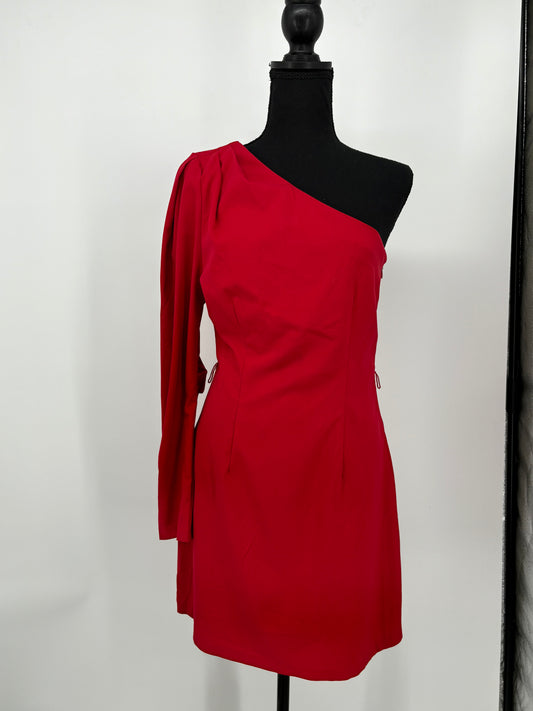 Women’s Red Off-Shoulder Dress – Size S