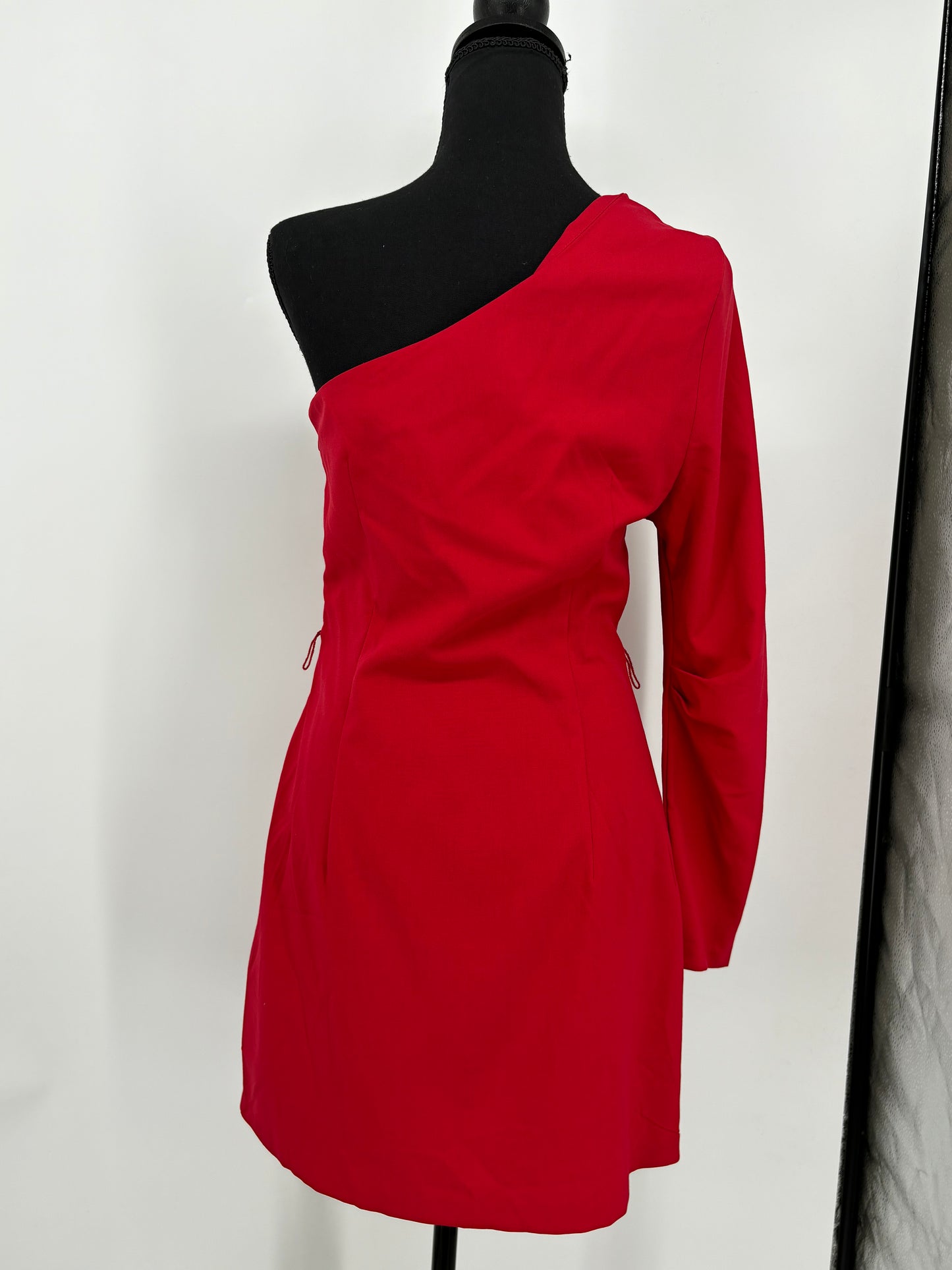Women’s Red Off-Shoulder Dress – Size S