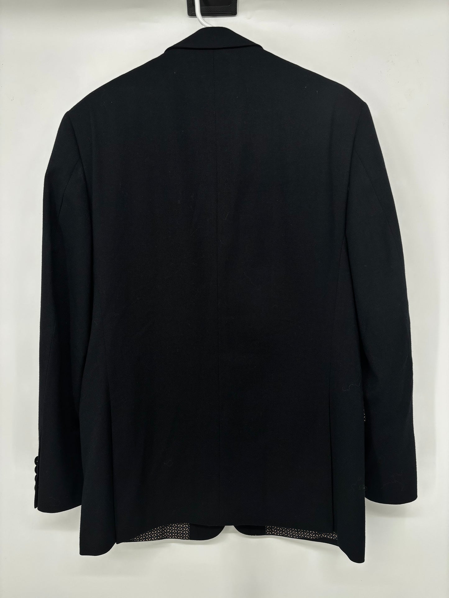 Men’s Blue and Black Relaxed Fit Blazer – Size 38