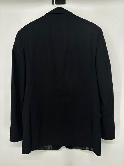 Men’s Blue and Black Relaxed Fit Blazer – Size 38