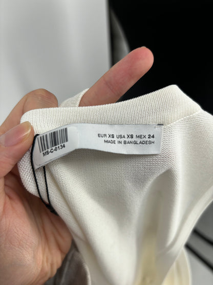 Women’s White Knit Tank Top – Size XS