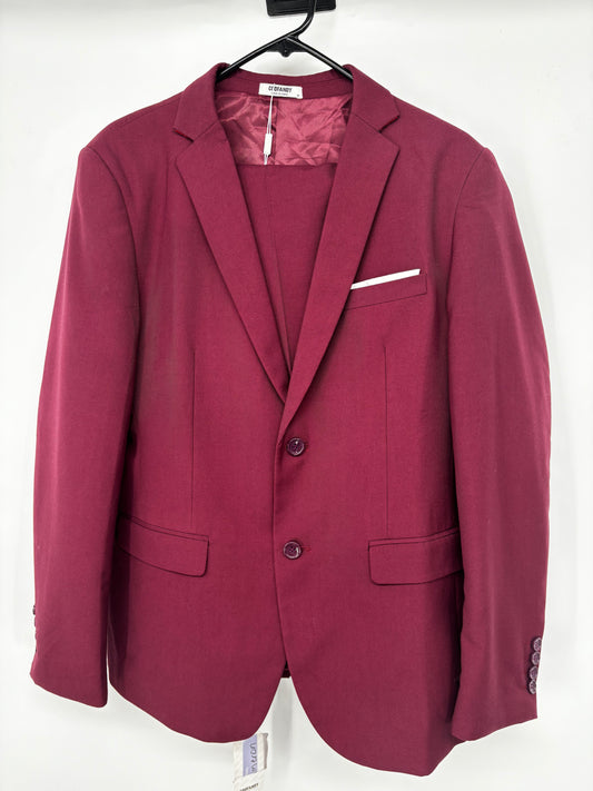 coofandy Men’s Dark Red Blazer – Size M