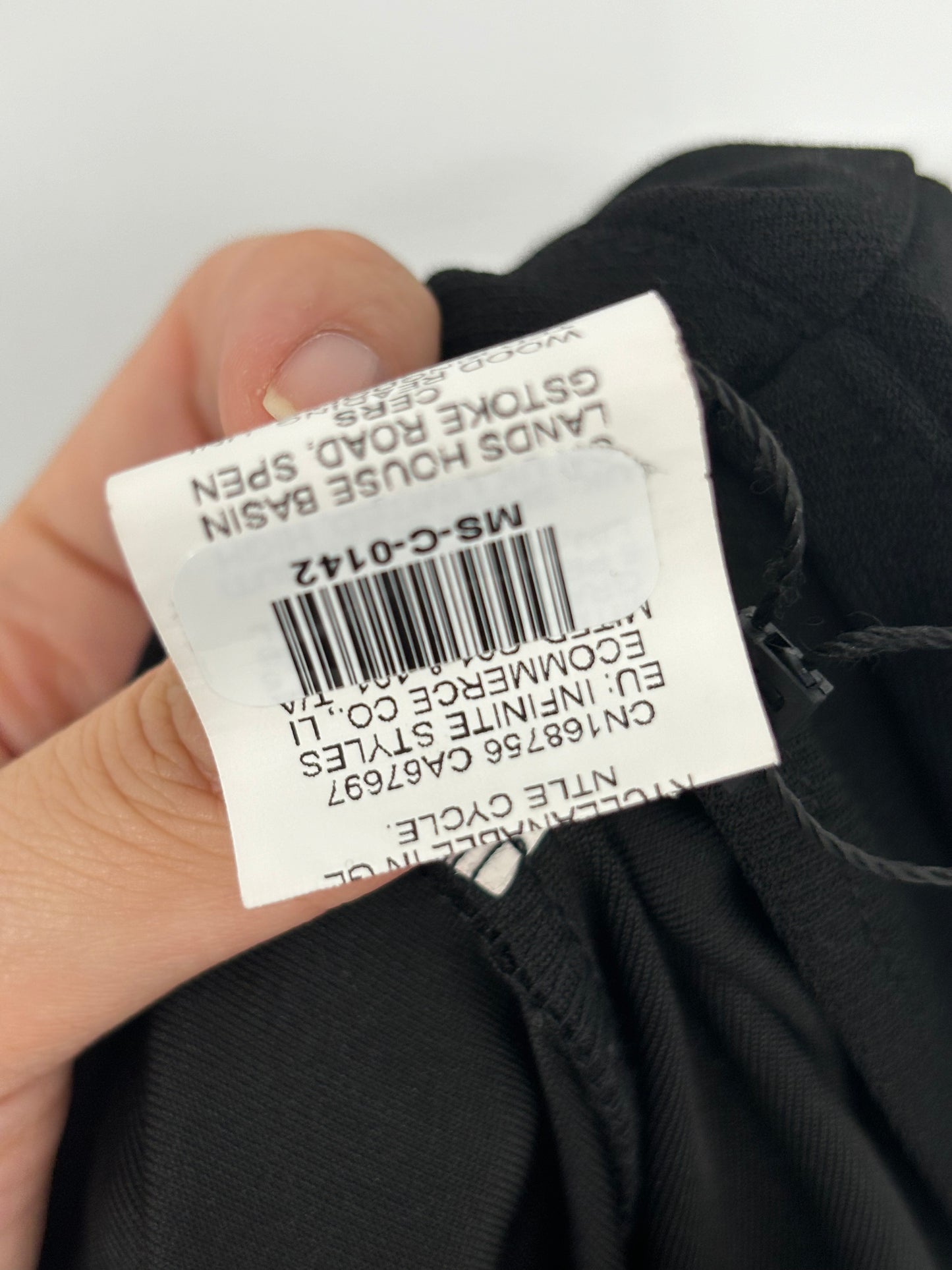 Men’s Black Pants – Size S