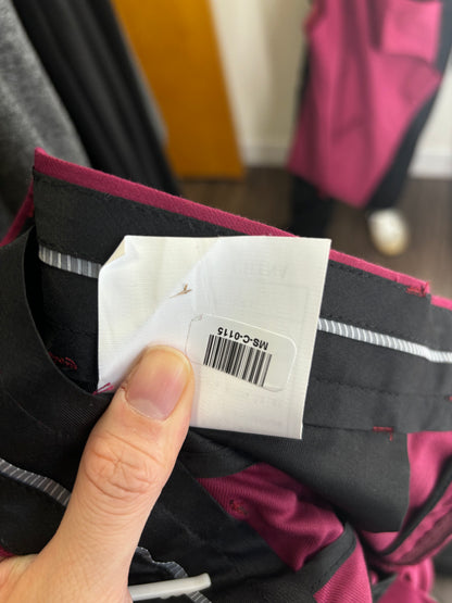 Men’s Burgundy Vest and Matching Dress Pants Set –Size no