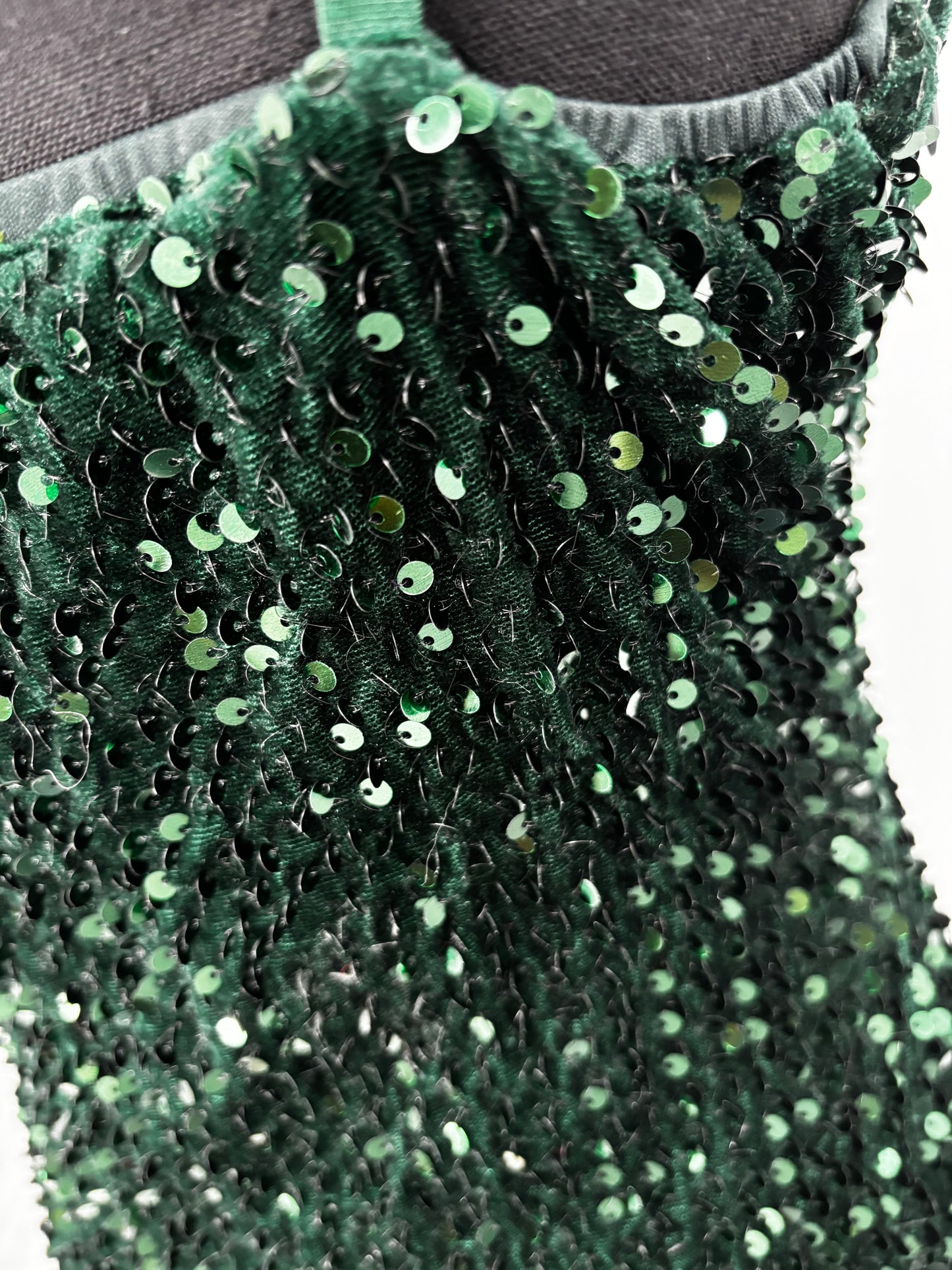 Women's Sequin Formal Maxi Dresses Side Slit Long Prom Dresses Cocktail Party Spaghetti Straps Mermaid Size M