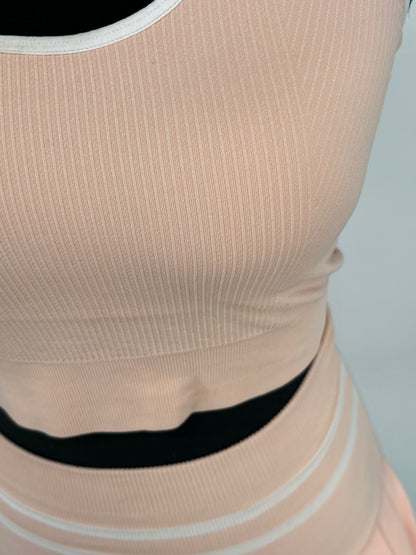 Women’s Pink Sports Tank Top and Skirt Set size no