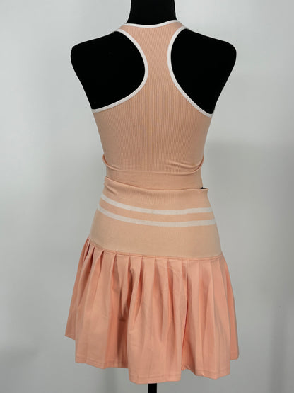 Women’s Pink Sports Tank Top and Skirt Set size no