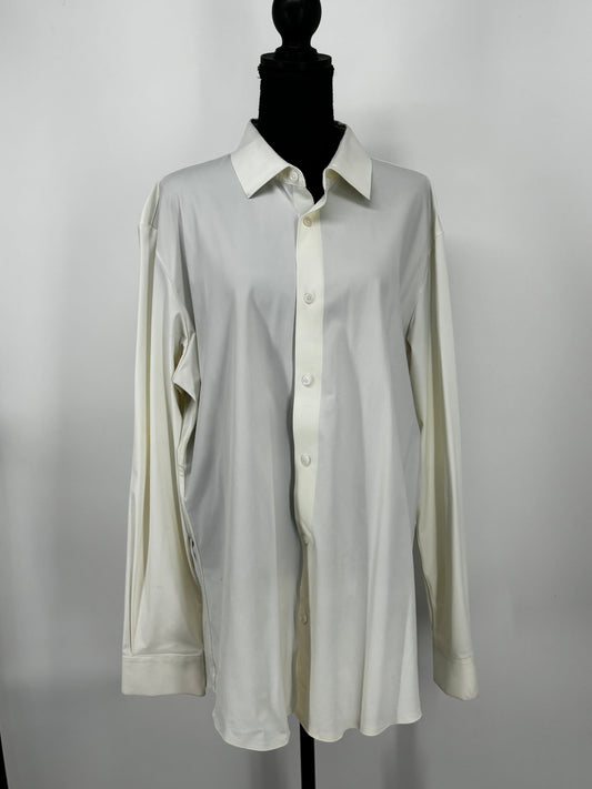 Women’s White Button-Up Shirt – Size XL