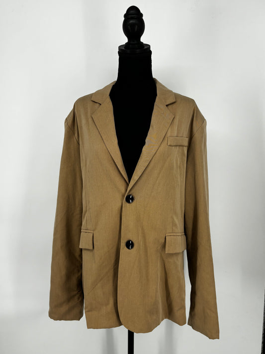 Men’s Khaki Casual Blazer – Size L