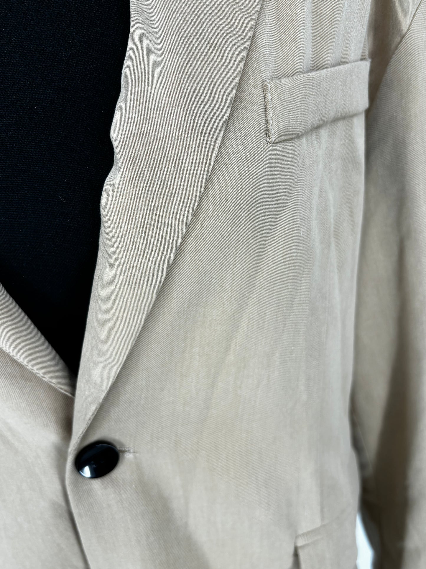 Men’s Khaki Casual Blazer – Size L