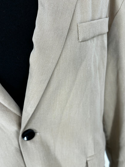 Men’s Khaki Casual Blazer – Size L