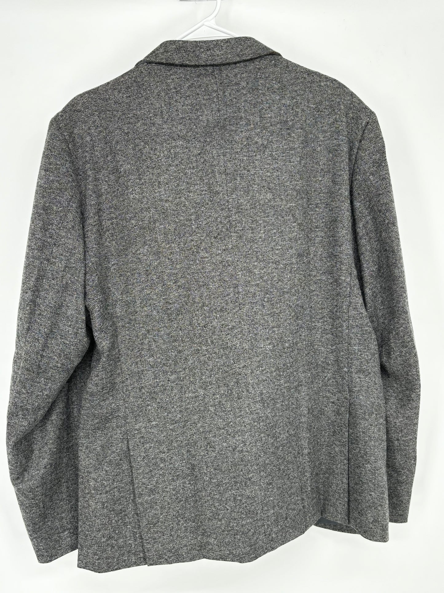 Men’s Gray Single-Breasted Blazer – Size L