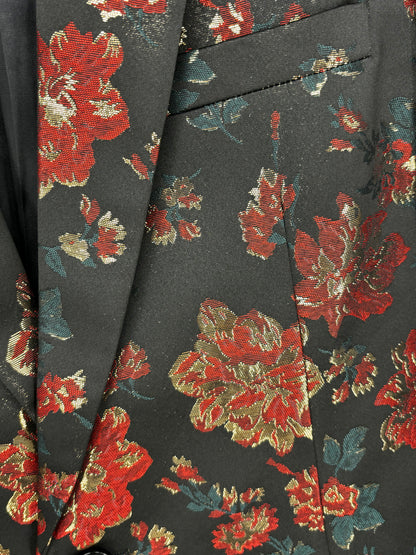 coofandy Men’s Black Jacquard Blazer – Size no