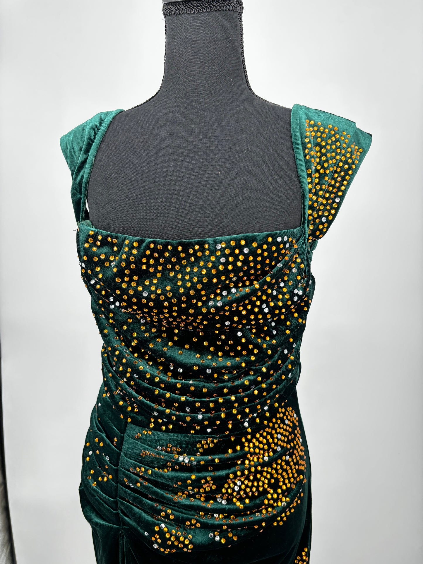 Women’s Black Train Evening Gown – Size L