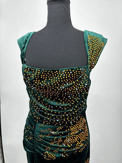 Women’s Black Train Evening Gown – Size L