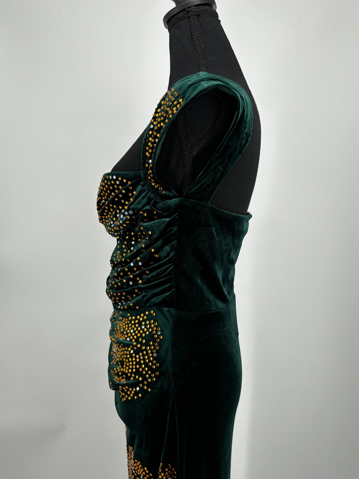 Women’s Black Train Evening Gown – Size L