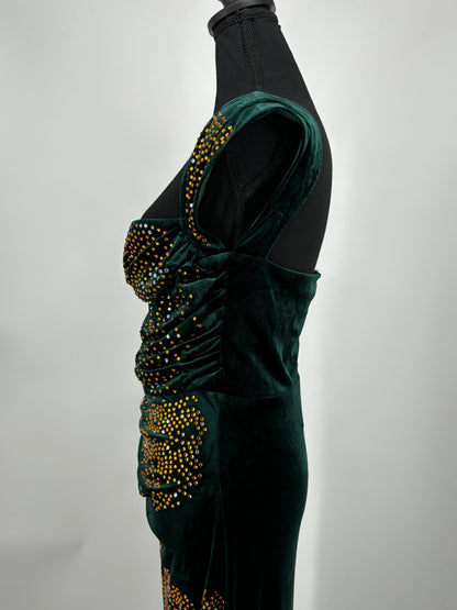 Women’s Black Train Evening Gown – Size L