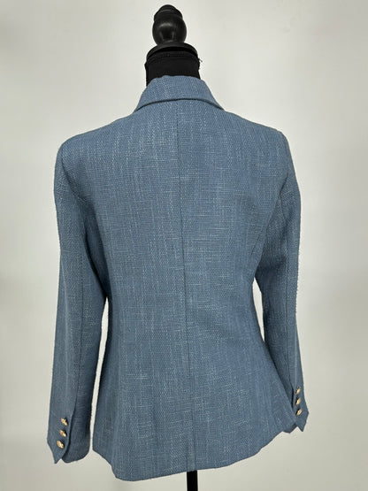 Men’s Blue Double-Breasted Casual Blazer size s