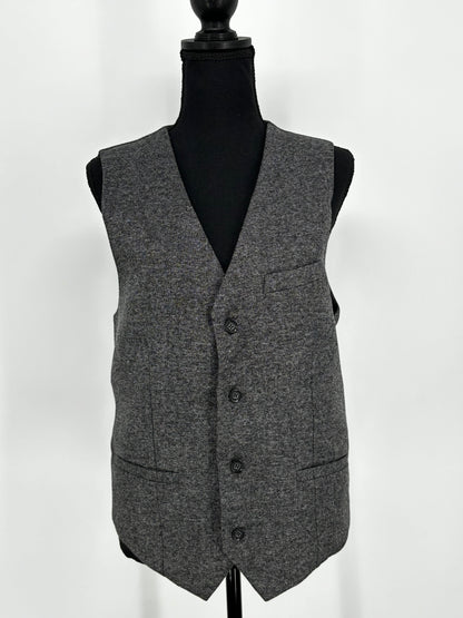 Men’s Gray V-Neck Vest – Size L