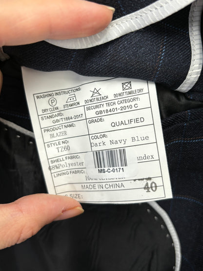 Men’s Black Checkered Blazer size no