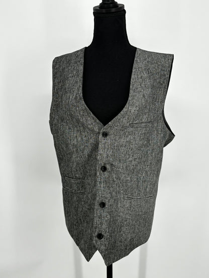 Men’s Gray V-Neck Vest size l