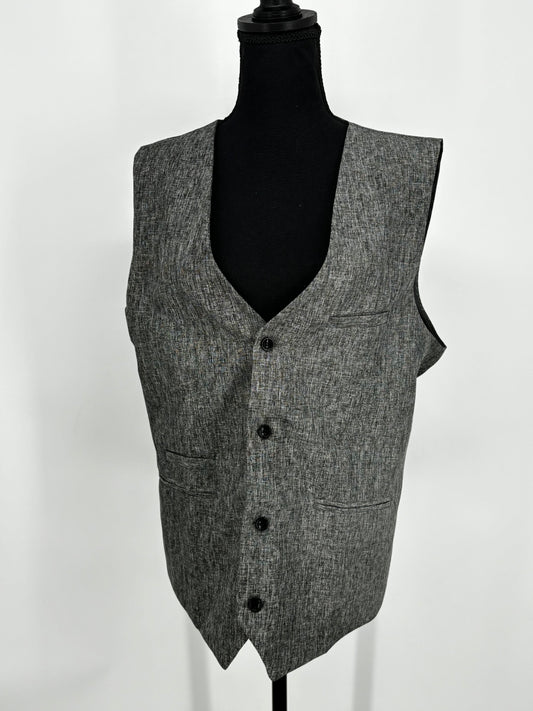 Men’s Gray V-Neck Vest size l
