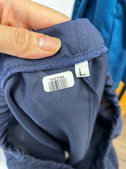 Men’s Blue Straight-Leg Casual Pants – Size L