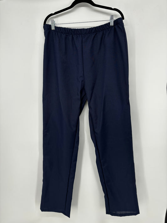 Men’s Blue Straight-Leg Casual Pants – Size L