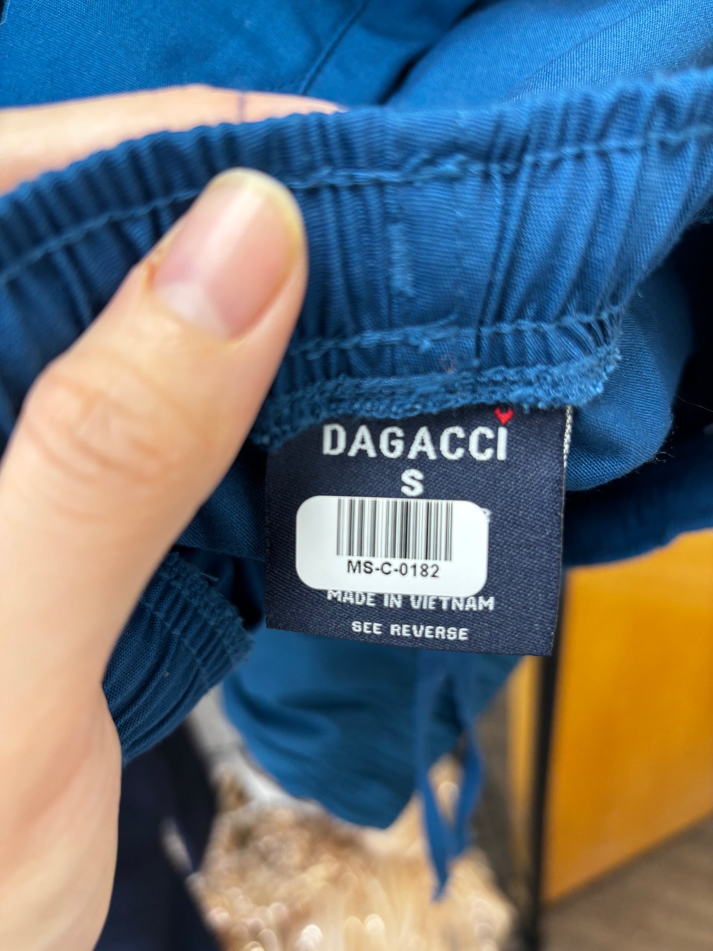 Men’s Navy Blue Medical Scrub Set – Size S