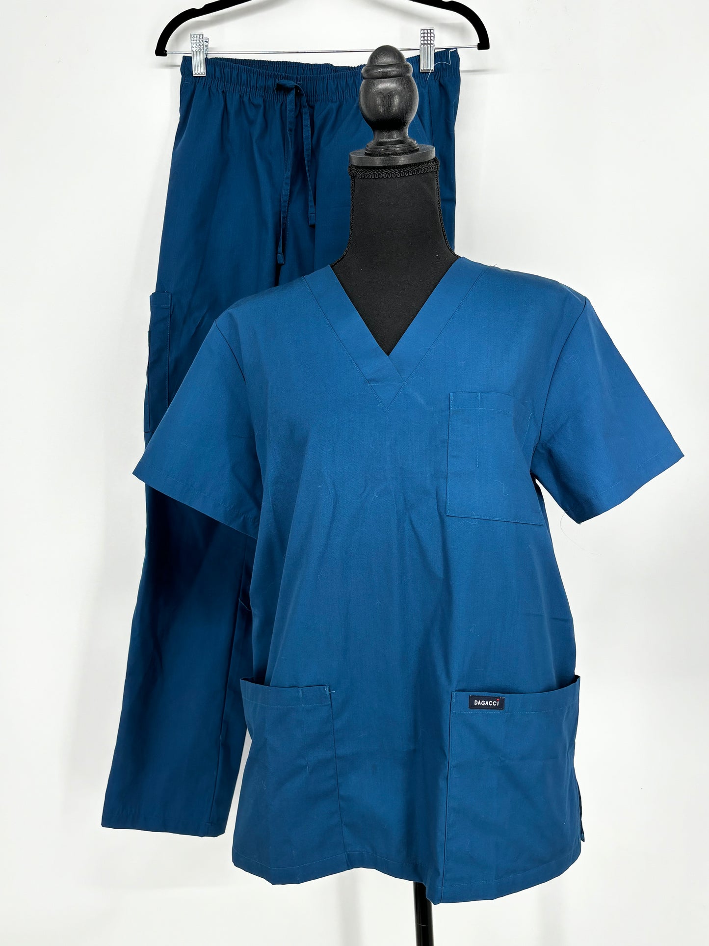 Men’s Navy Blue Medical Scrub Set – Size S