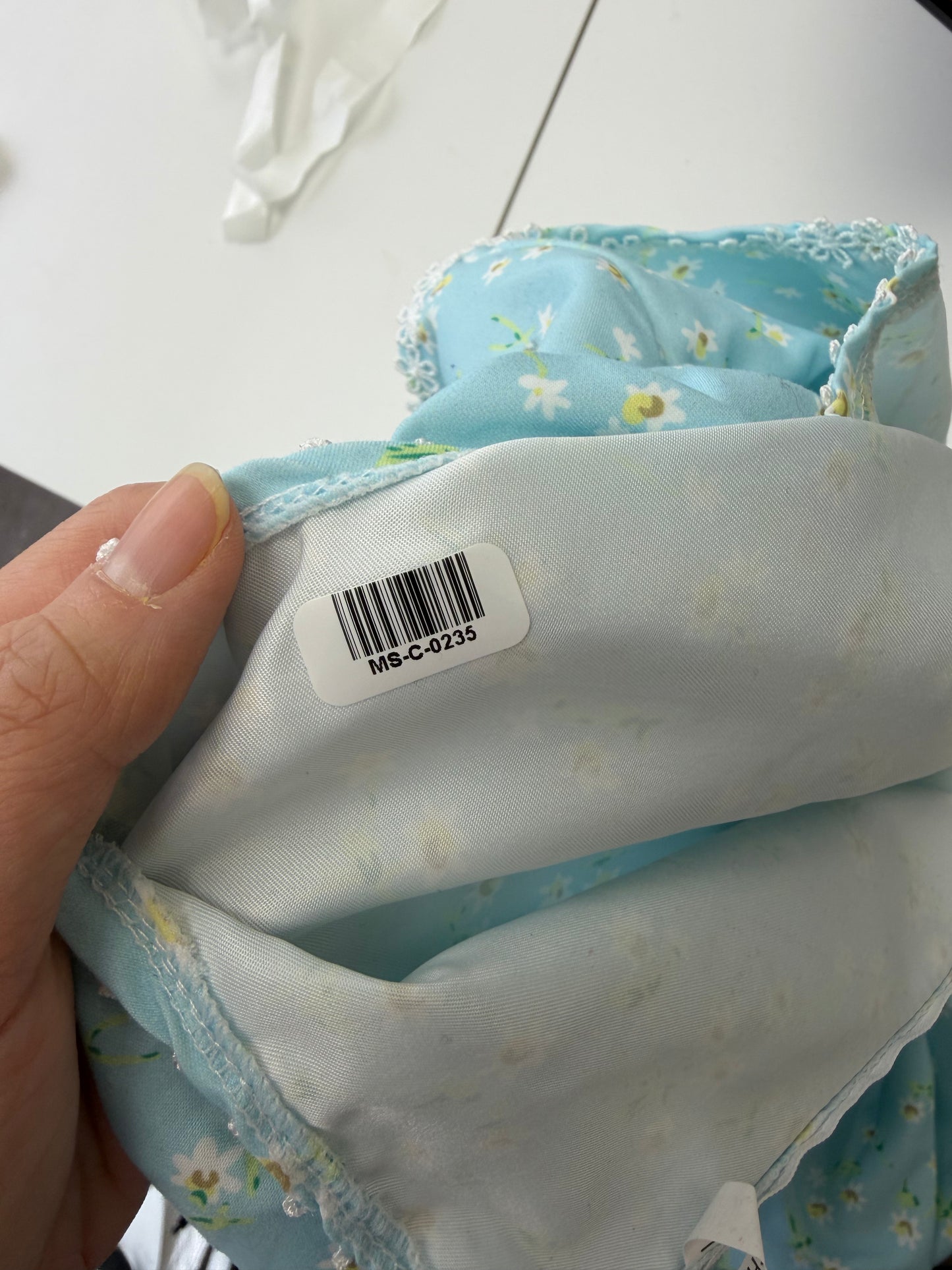 Women’s Blue Floral Dress – Estimated Size M