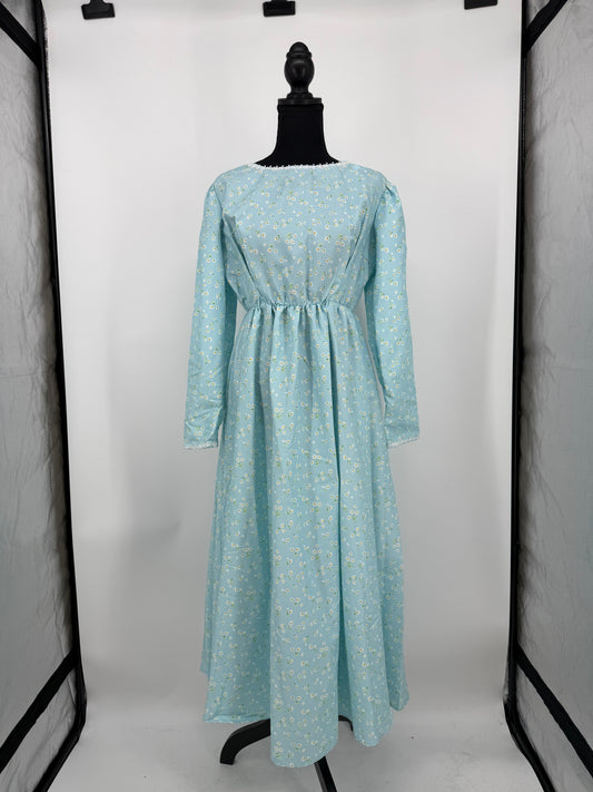Women’s Blue Floral Dress – Estimated Size M