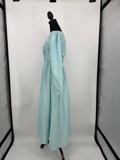 Women’s Blue Floral Dress – Estimated Size M