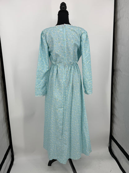 Women’s Blue Floral Dress – Estimated Size M