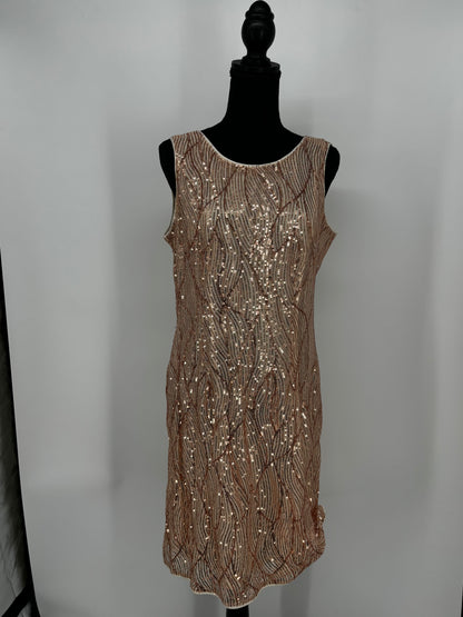 Women’s Gold Sleeveless Sequin Dress size no