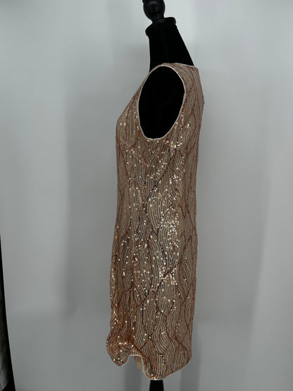 Women’s Gold Sleeveless Sequin Dress size no