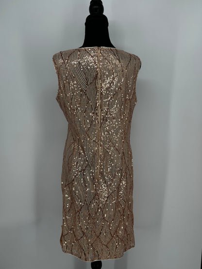 Women’s Gold Sleeveless Sequin Dress size no
