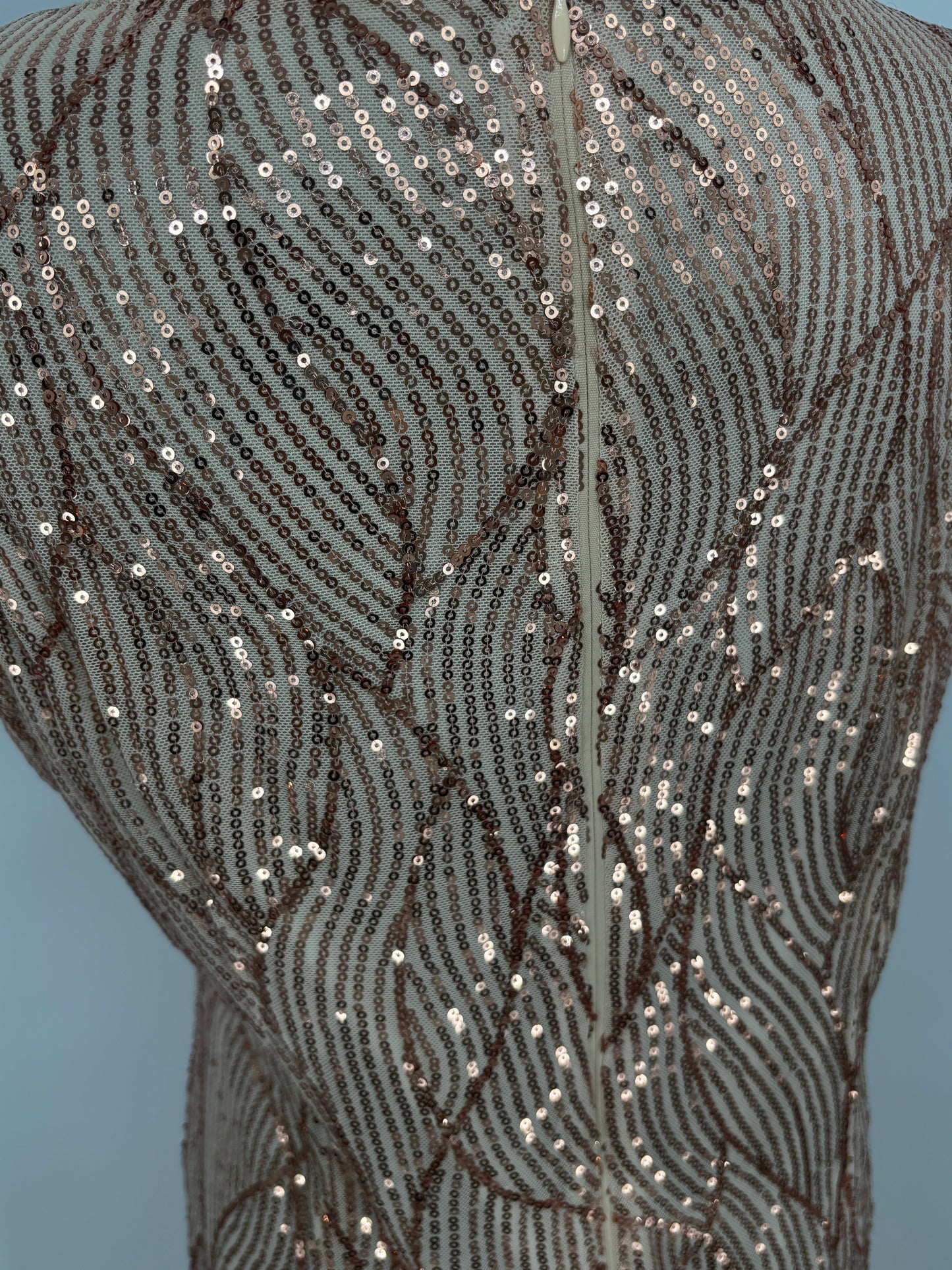 Women’s Gold Sleeveless Sequin Dress size no